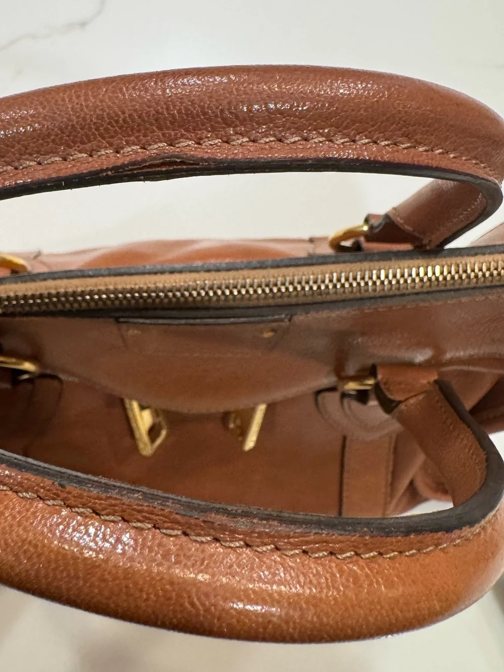 AUTHENTIC Marc Jacobs LUXURY LINE GOATSKIN LEATHER Satchel Tote Bag - was $1250! - Picture 13 of 13